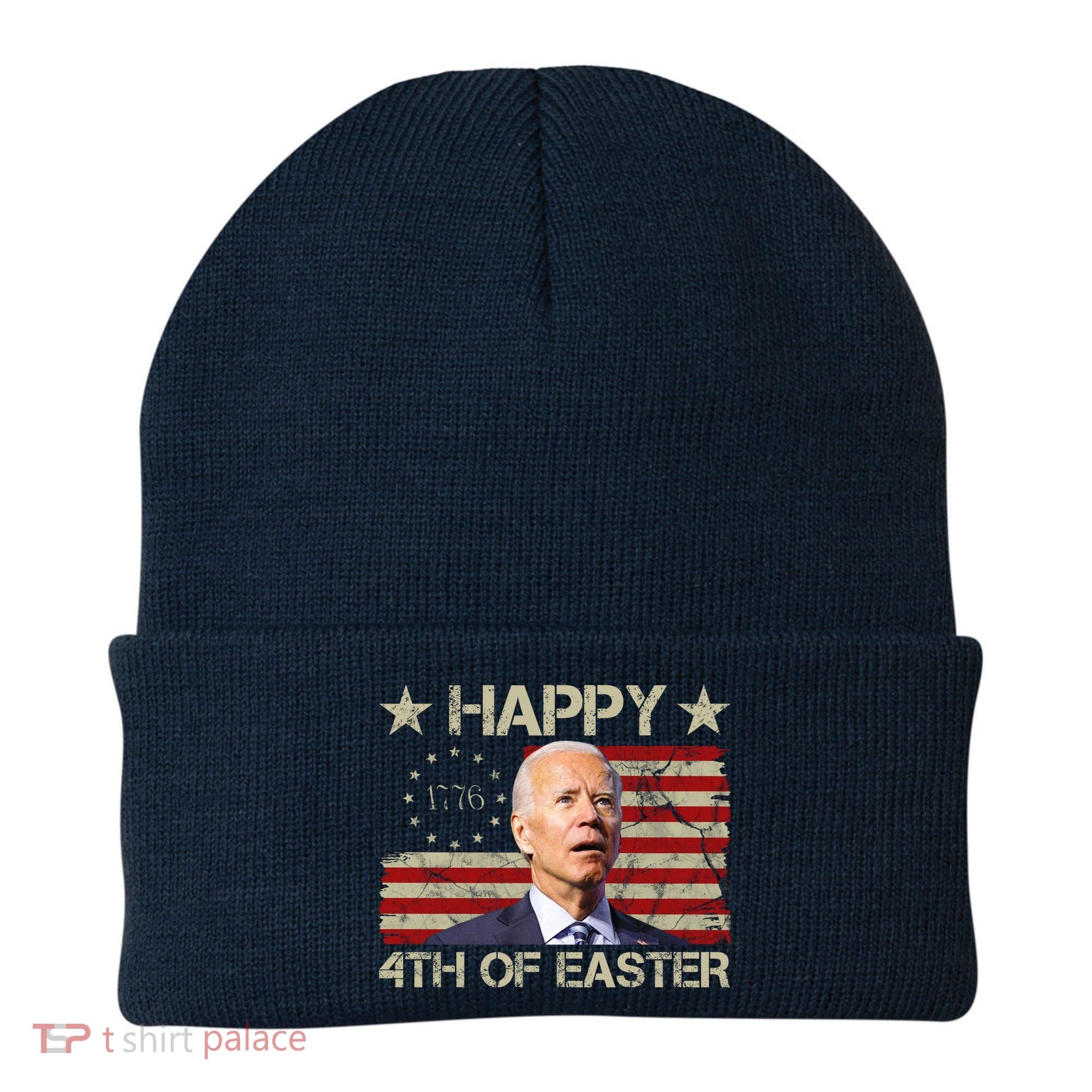 Happy 4th Of Easter Funny Usa Anti Biden Beanie