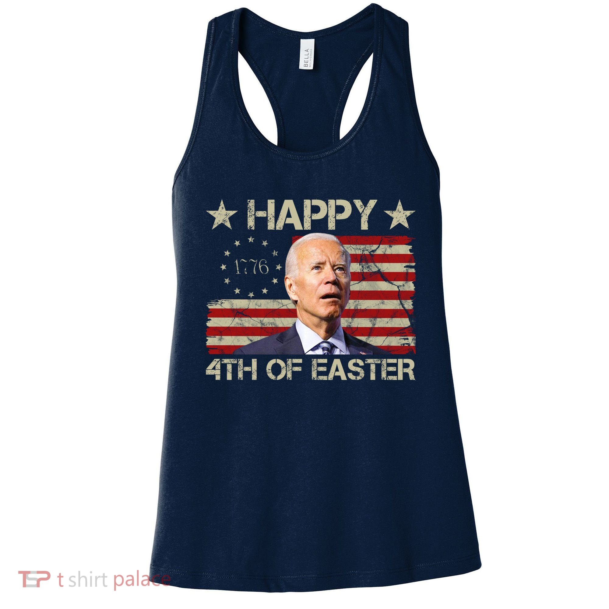 Happy 4th Of Easter Funny Usa Anti Biden Women's Tank Top