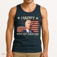 Happy 4th Of Easter Funny Usa Anti Biden Tank Top thumb 3