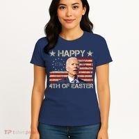 Happy 4th Of Easter Funny Usa Anti Biden Women's T-Shirt thumb 4