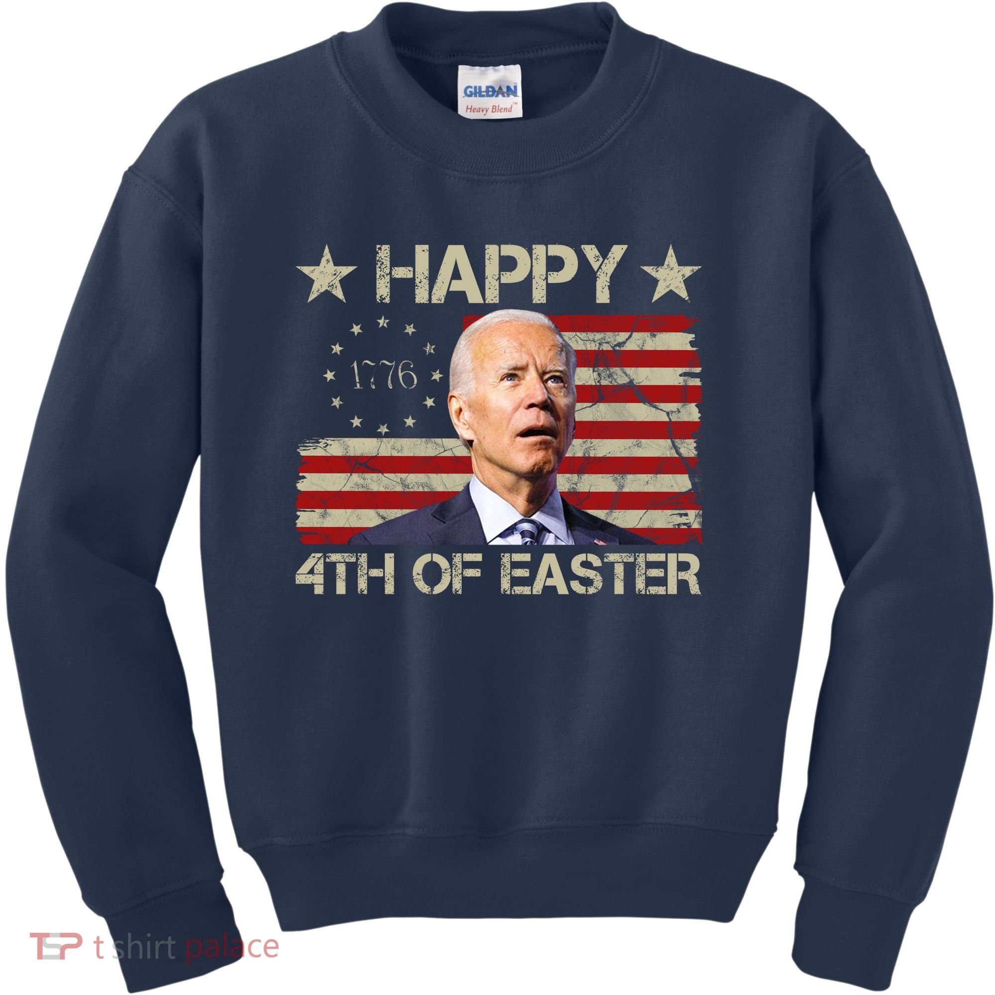 Happy 4th Of Easter Funny Usa Anti Biden Kids Sweatshirt