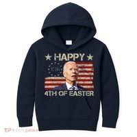 Happy 4th Of Easter Funny Usa Anti Biden Kids Hoodie thumb 0