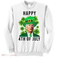 Happy 4th Of July Joe Biden Funny St Patrick's Day Sweatshirt thumb 0