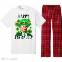Happy 4th Of July Joe Biden Funny St Patrick's Day Pajama Set thumb 0