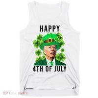 Happy 4th Of July Joe Biden Funny St Patrick's Day Tank Top thumb 0