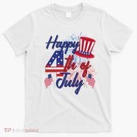 Happy 4th Of July Patriotic American Flag USA T-Shirt thumb 0