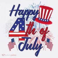 Happy 4th Of July Patriotic American Flag USA T-Shirt thumb 7