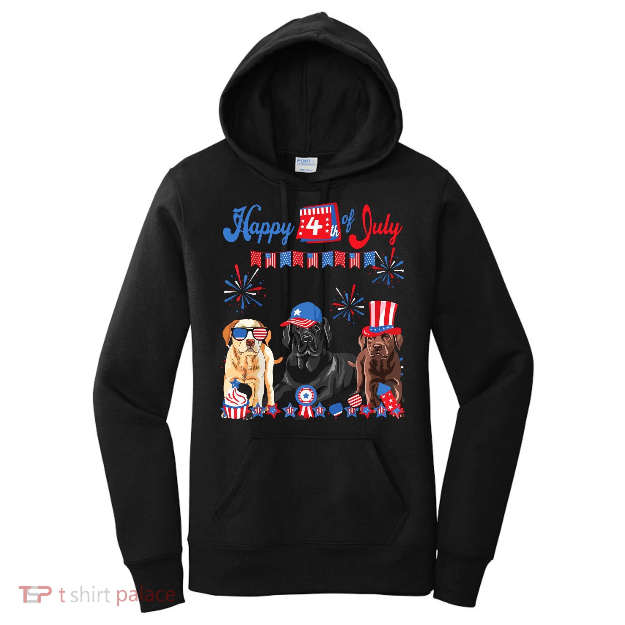 Happy 4th Of July Cool Independence Day Patriotic American Women's Hoodie