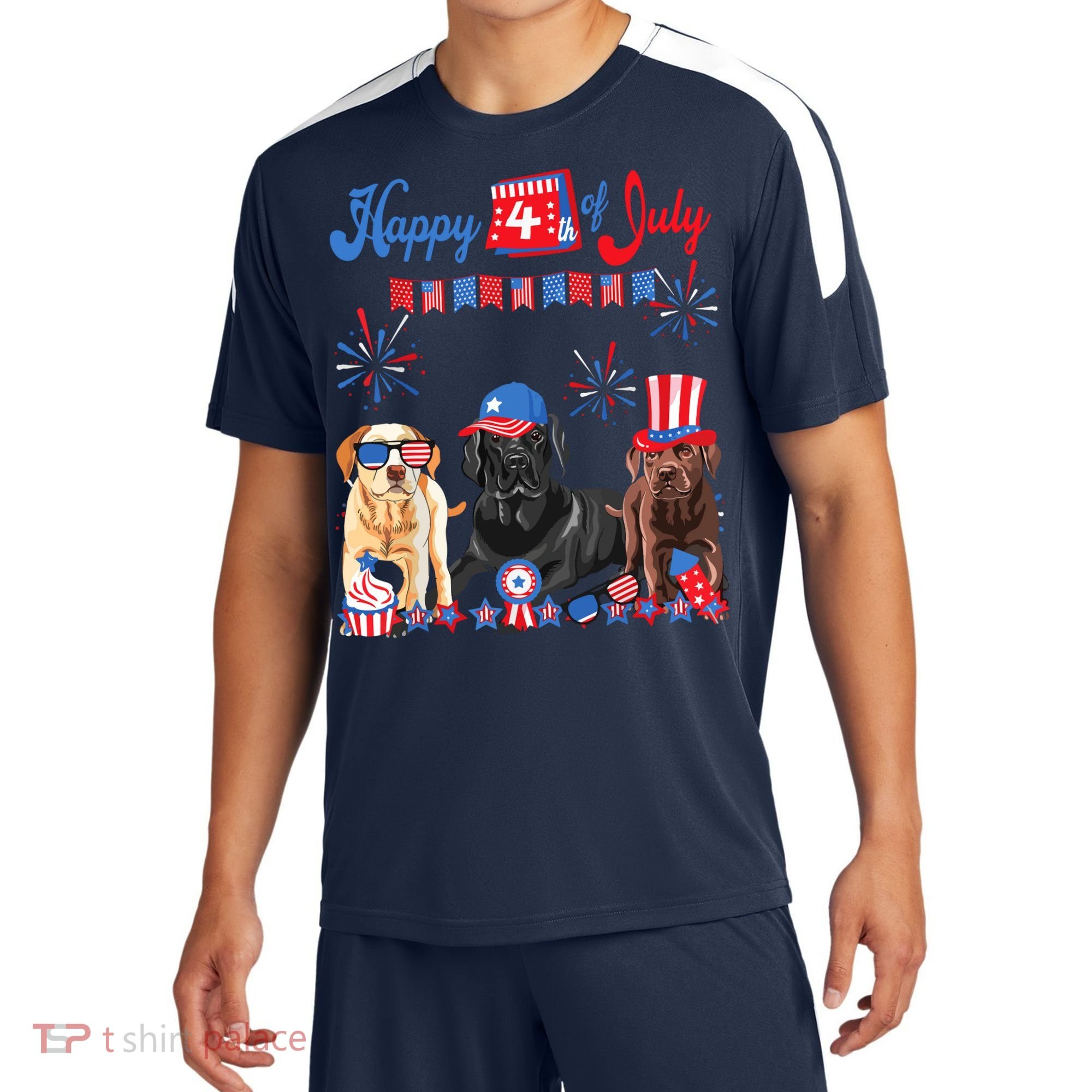Happy 4th Of July Cool Independence Day Patriotic American Sport-Tek Competitor United Soccer Jersey