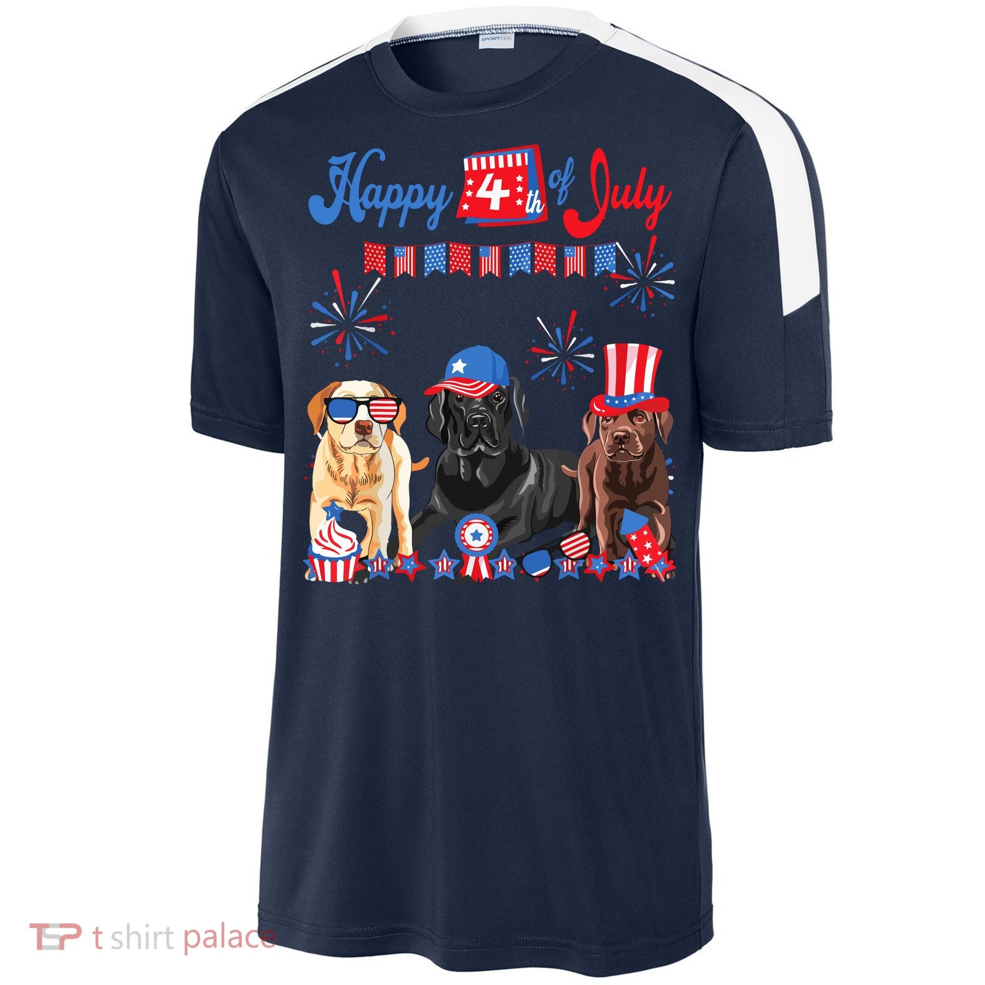 Happy 4th Of July Cool Independence Day Patriotic American Sport-Tek Competitor United Soccer Jersey