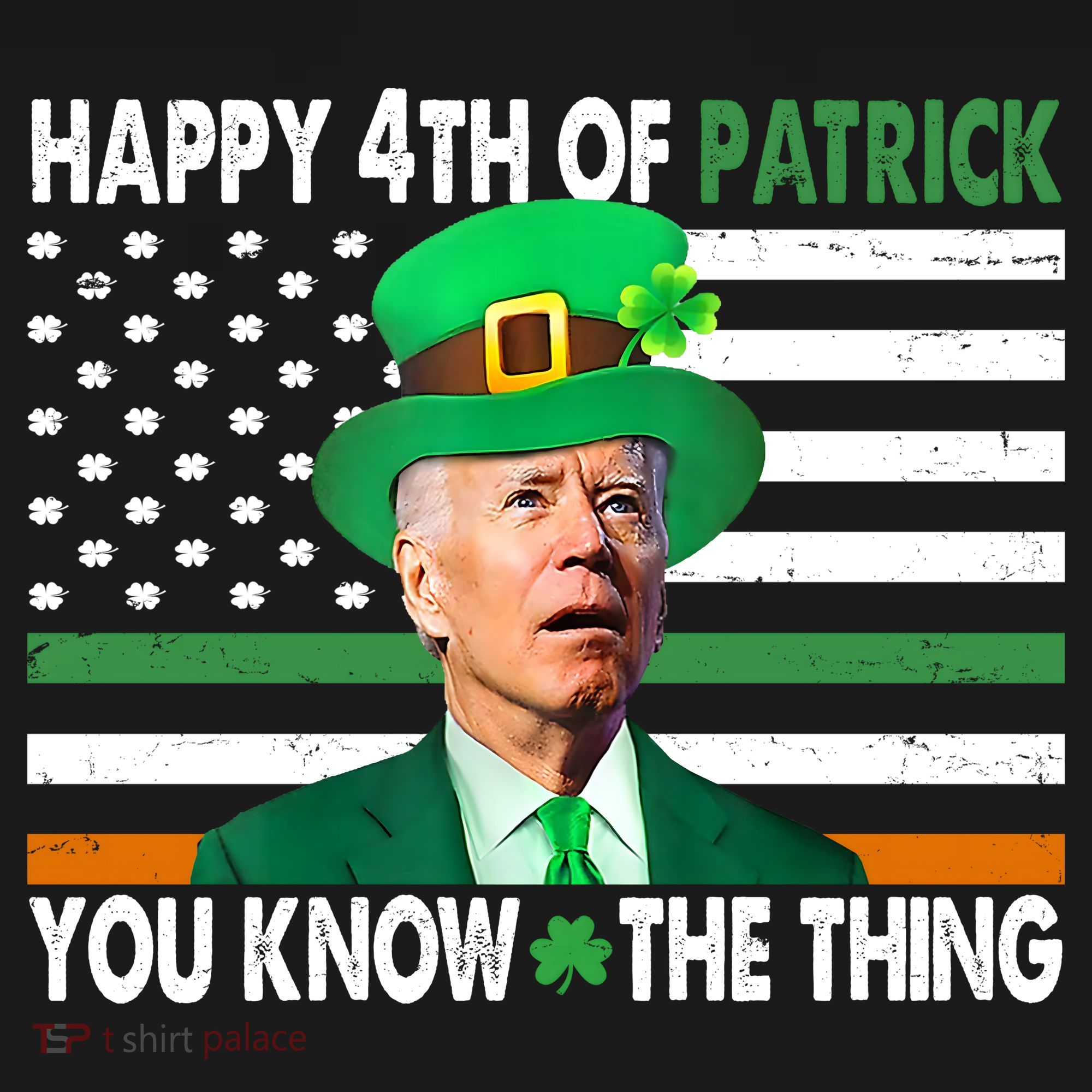 Happy 4th Of Patrick You Know The Thing Funny Biden Pom Pom 12in Knit Beanie