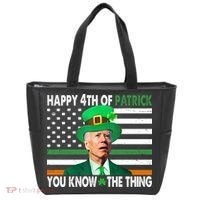 Happy 4th Of Patrick You Know The Thing Funny Biden Tote Bag thumb 0