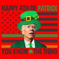 Happy 4th Of Patrick You Know The Thing Funny Biden Santa Hat thumb 1