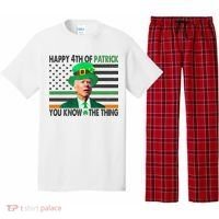 Happy 4th Of Patrick You Know The Thing Funny Biden Pajama Set thumb 0