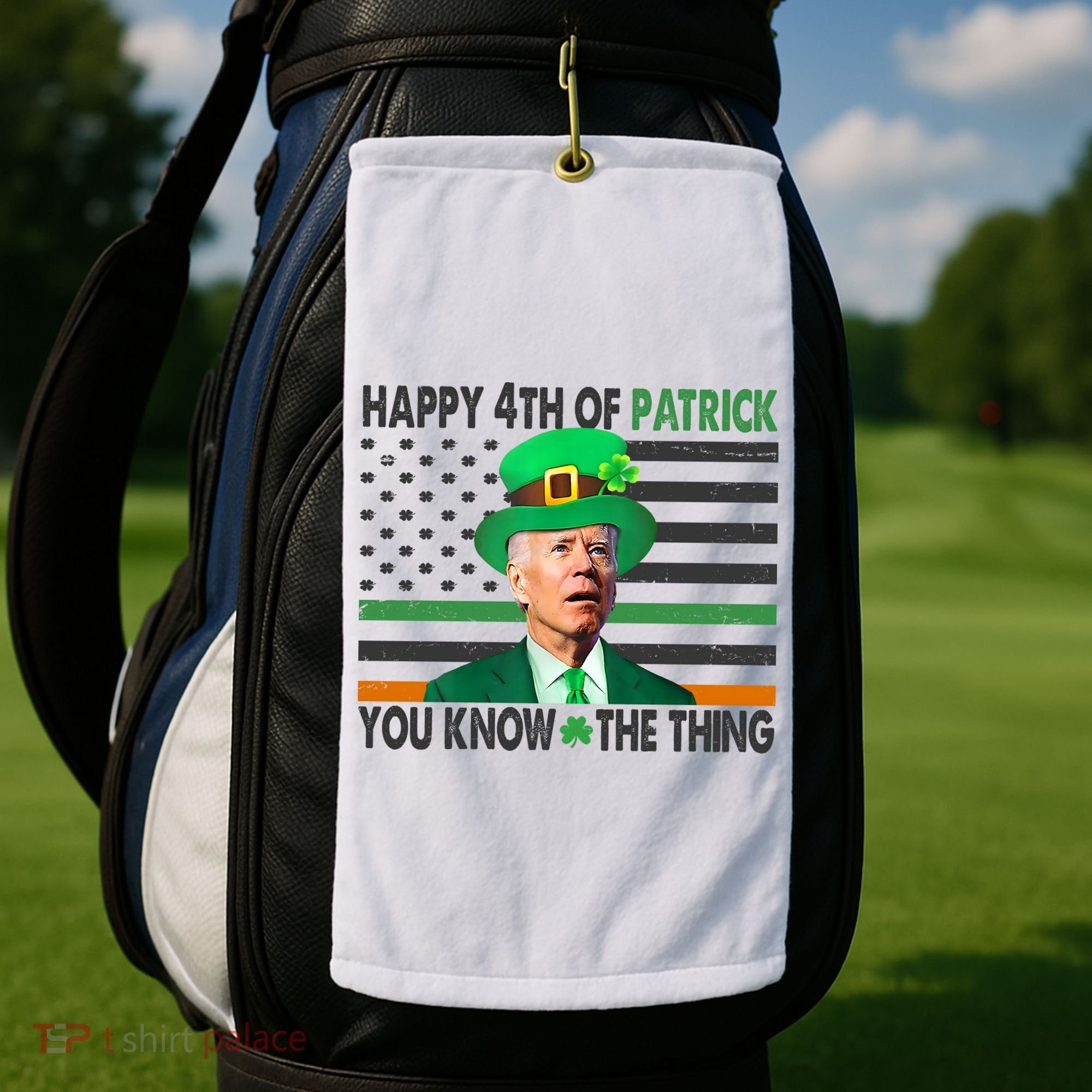 Happy 4th Of Patrick You Know The Thing Funny Biden Golf Towel