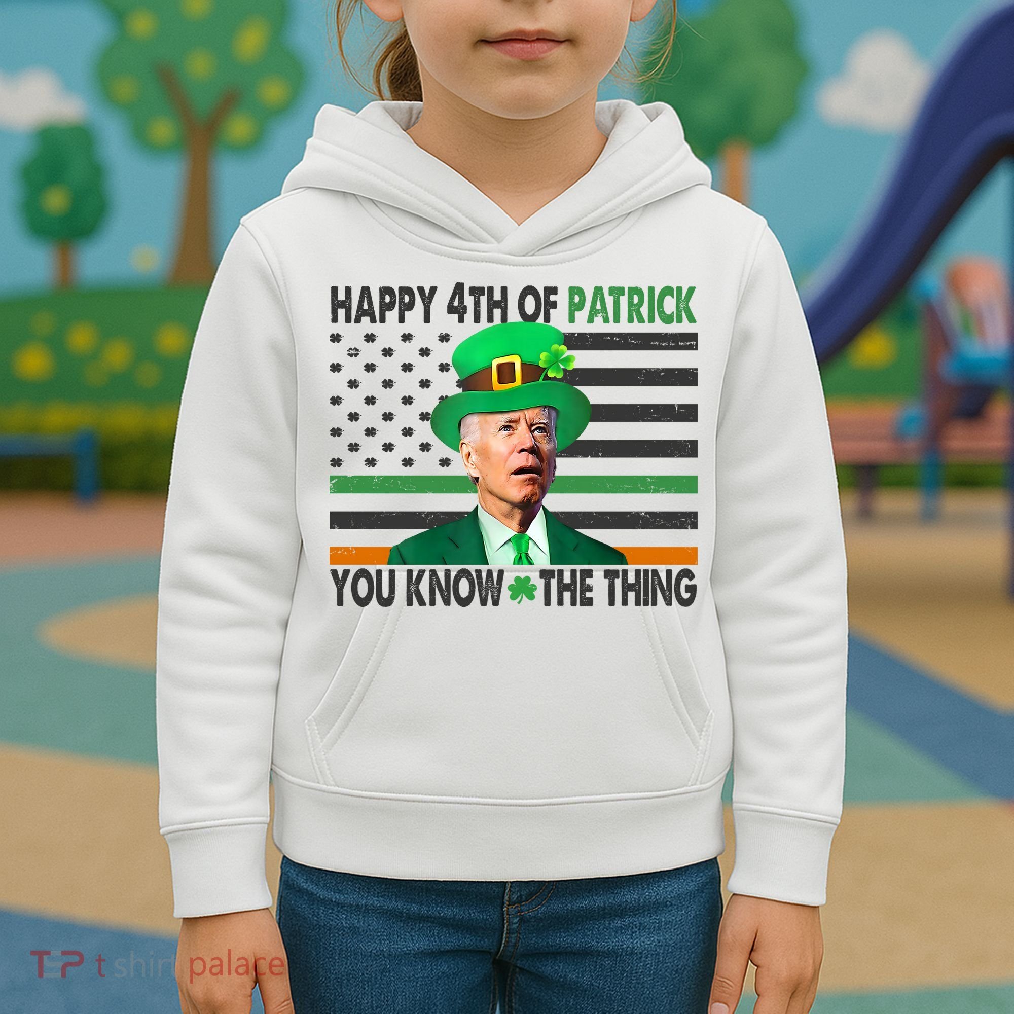 Happy 4th Of Patrick You Know The Thing Funny Biden Kids Hoodie