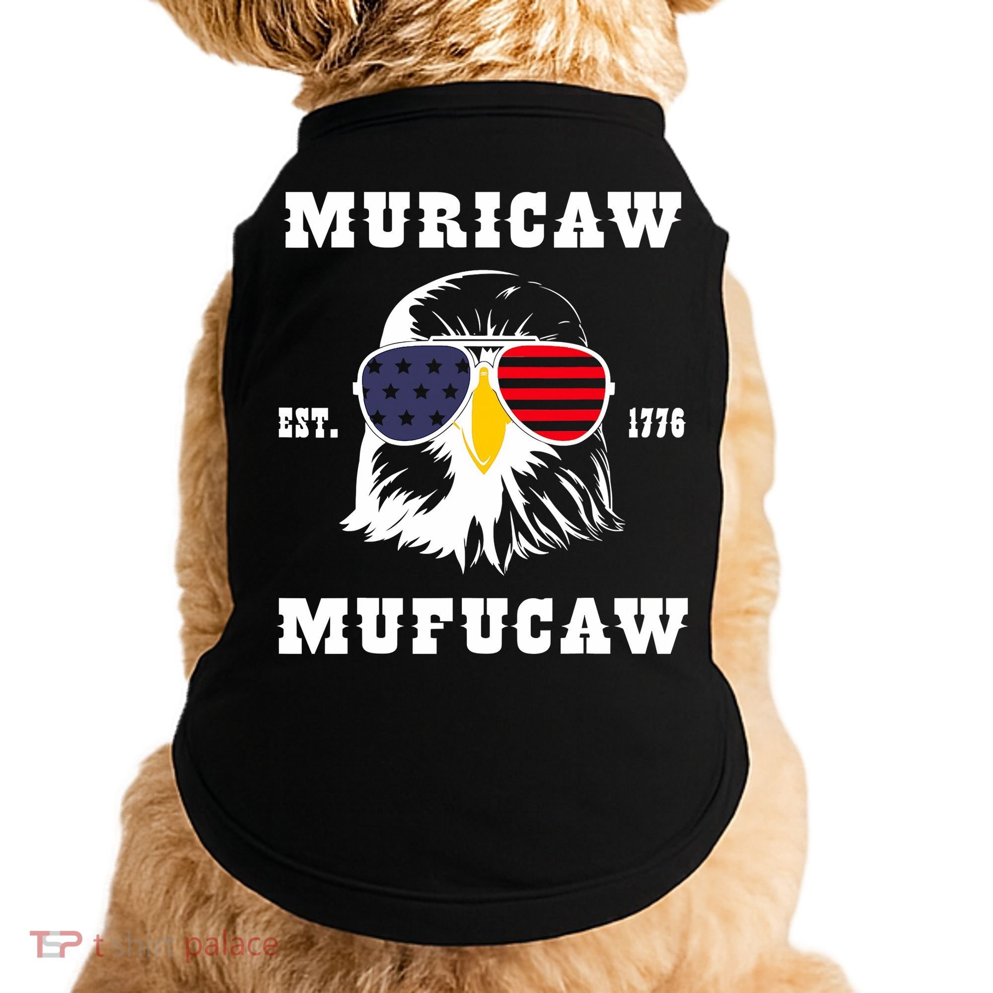 Happy 4th Of July Muricaw Mufucaw 1776 Doggie Tank