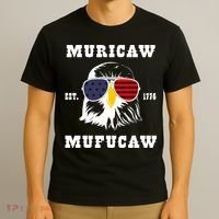 Happy 4th Of July Muricaw Mufucaw 1776 T-Shirt thumb 3