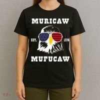 Happy 4th Of July Muricaw Mufucaw 1776 T-Shirt thumb 4