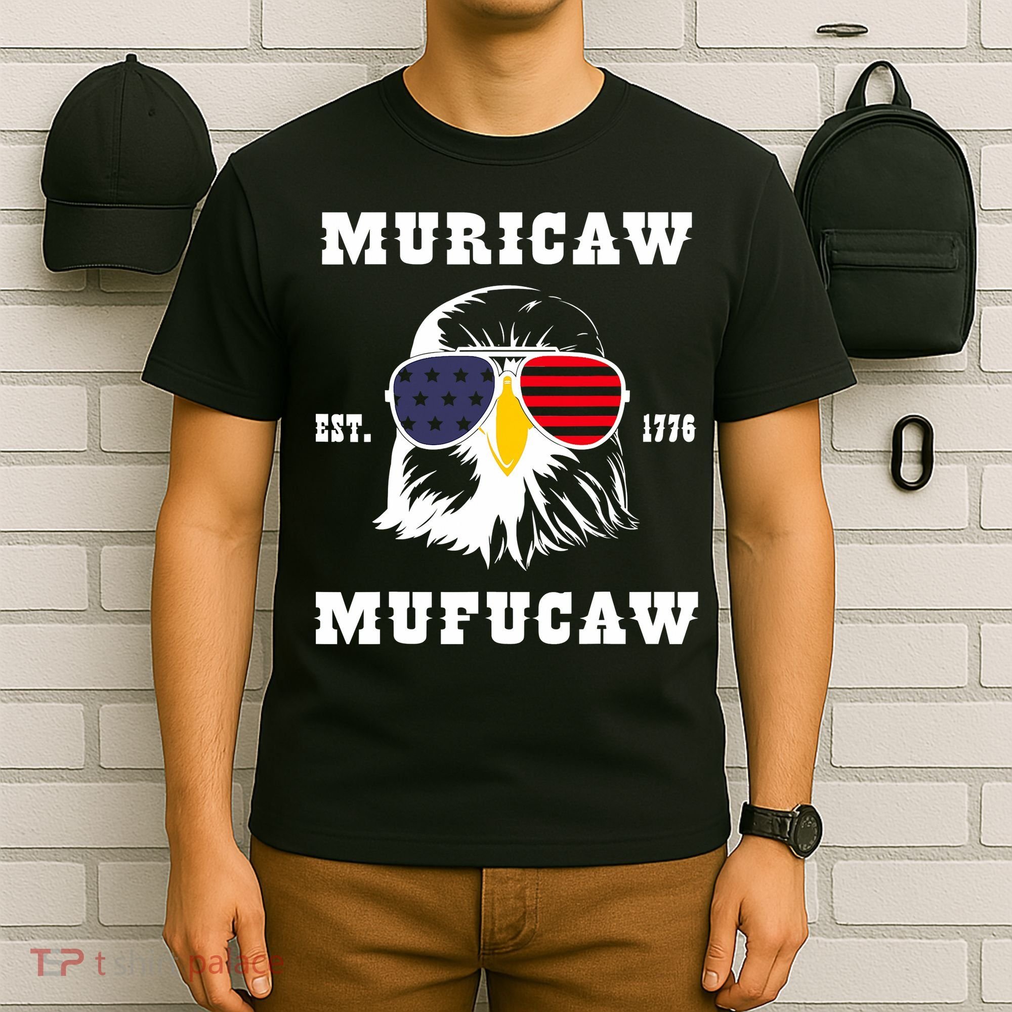 Happy 4th Of July Muricaw Mufucaw 1776 T-Shirt