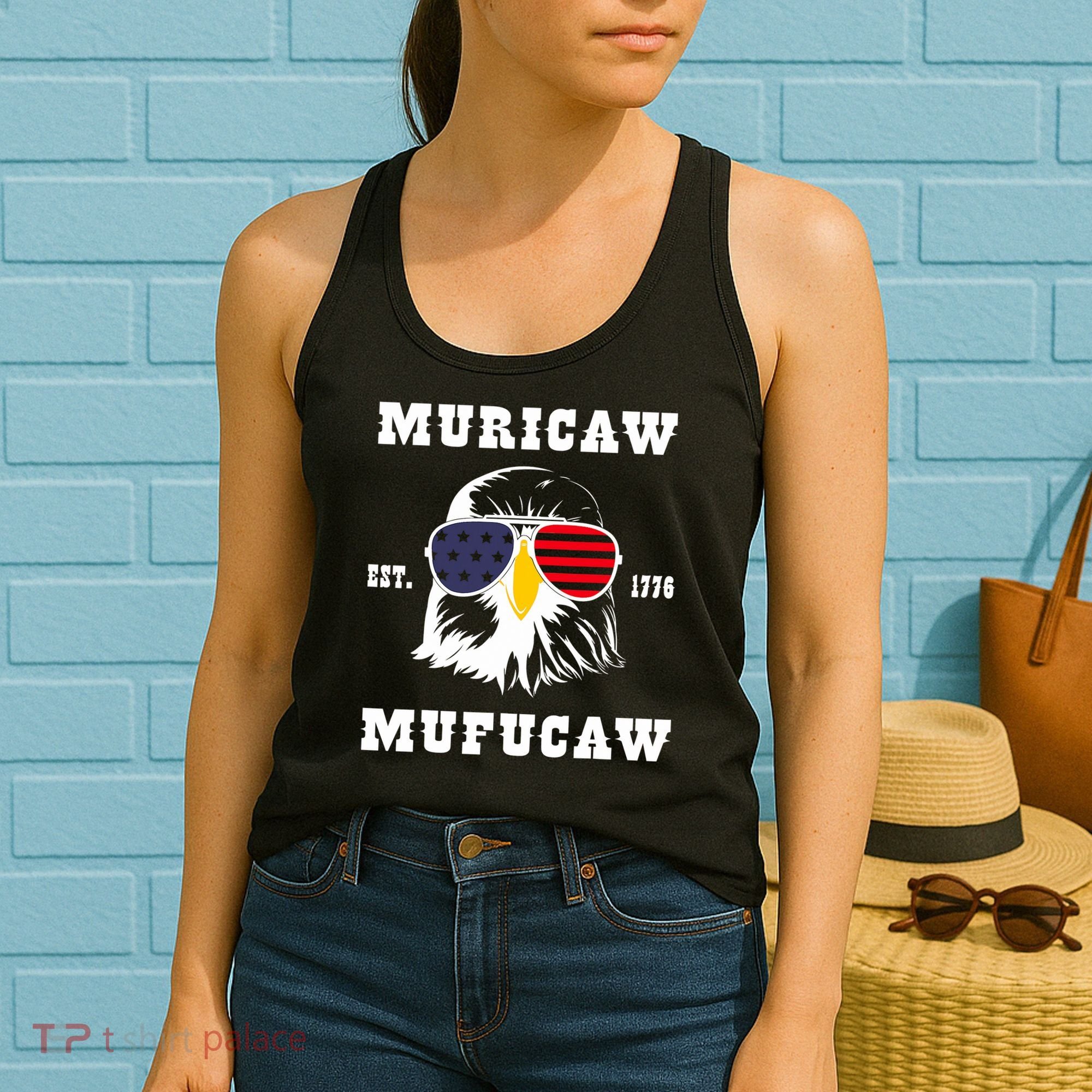 Happy 4th Of July Muricaw Mufucaw 1776 Women's Tank Top