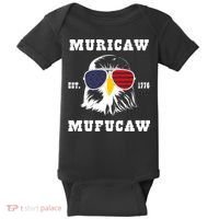 Happy 4th Of July Muricaw Mufucaw 1776 Baby Bodysuit thumb 0
