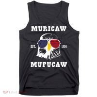 Happy 4th Of July Muricaw Mufucaw 1776 Tank Top thumb 0