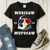 Happy 4th Of July Muricaw Mufucaw 1776 Women's T-Shirt thumb 3