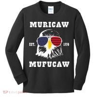 Happy 4th Of July Muricaw Mufucaw 1776 Kids Long Sleeve Shirt thumb 0