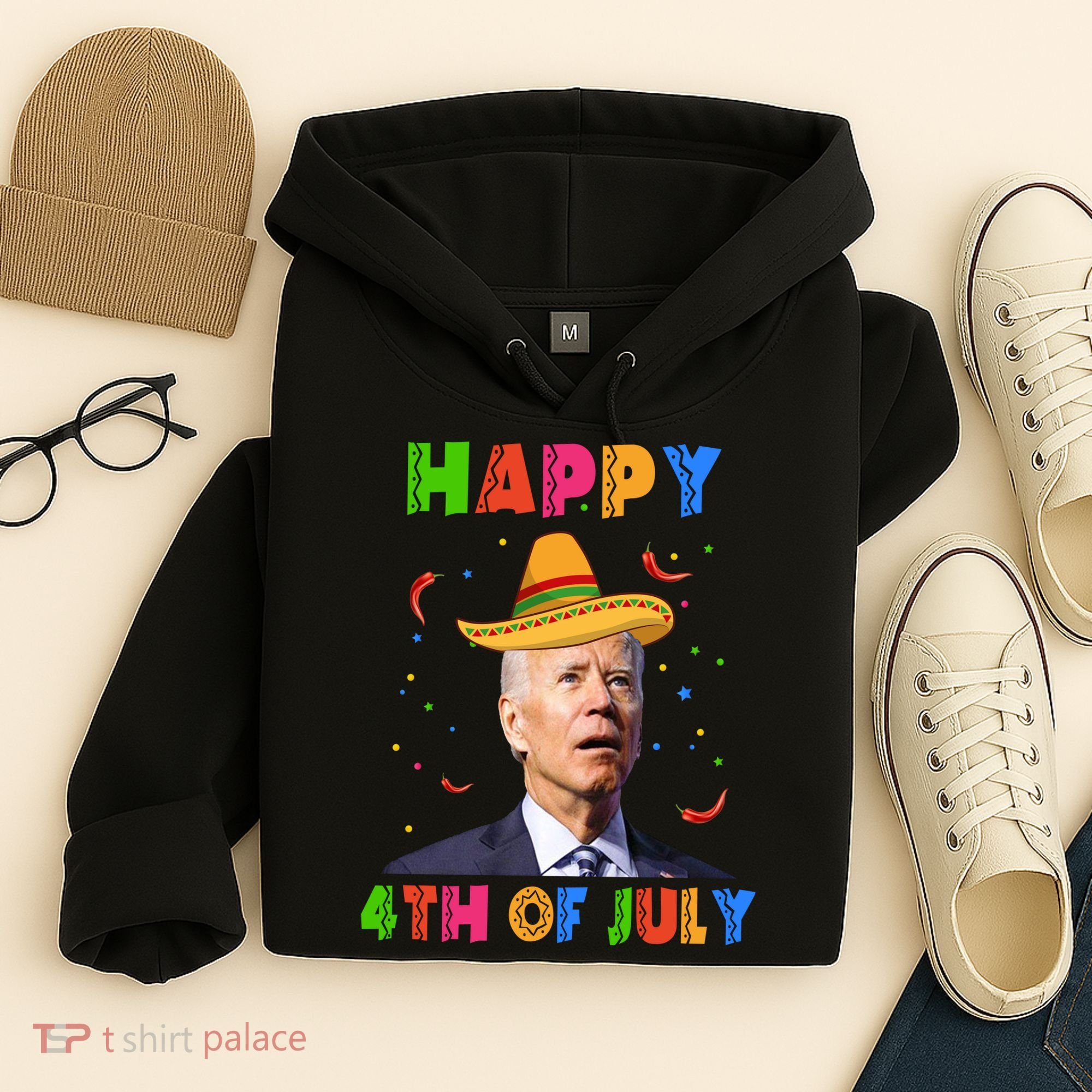 Happy 4th Of July Cinco De Mayo Funny Joe Biden Hoodie