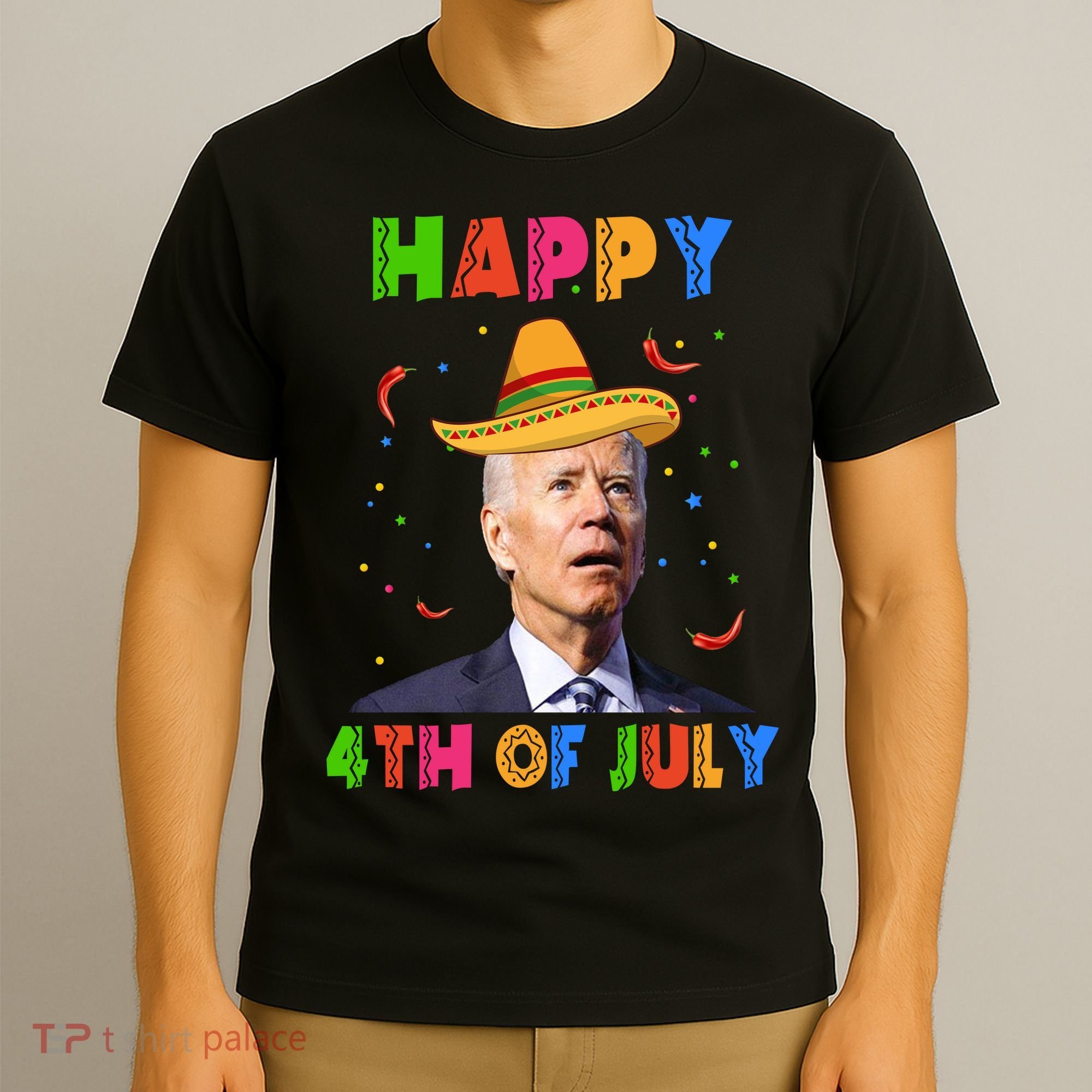 Happy 4th Of July Cinco De Mayo Funny Joe Biden T-Shirt