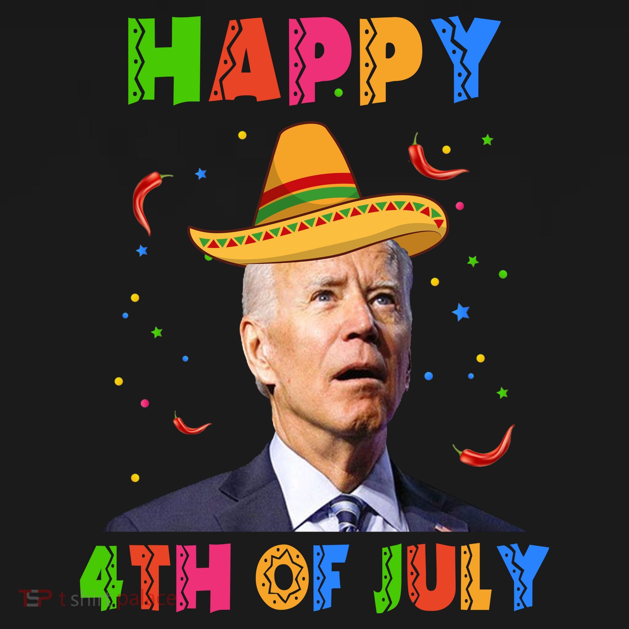 Happy 4th Of July Cinco De Mayo Funny Joe Biden T-Shirt