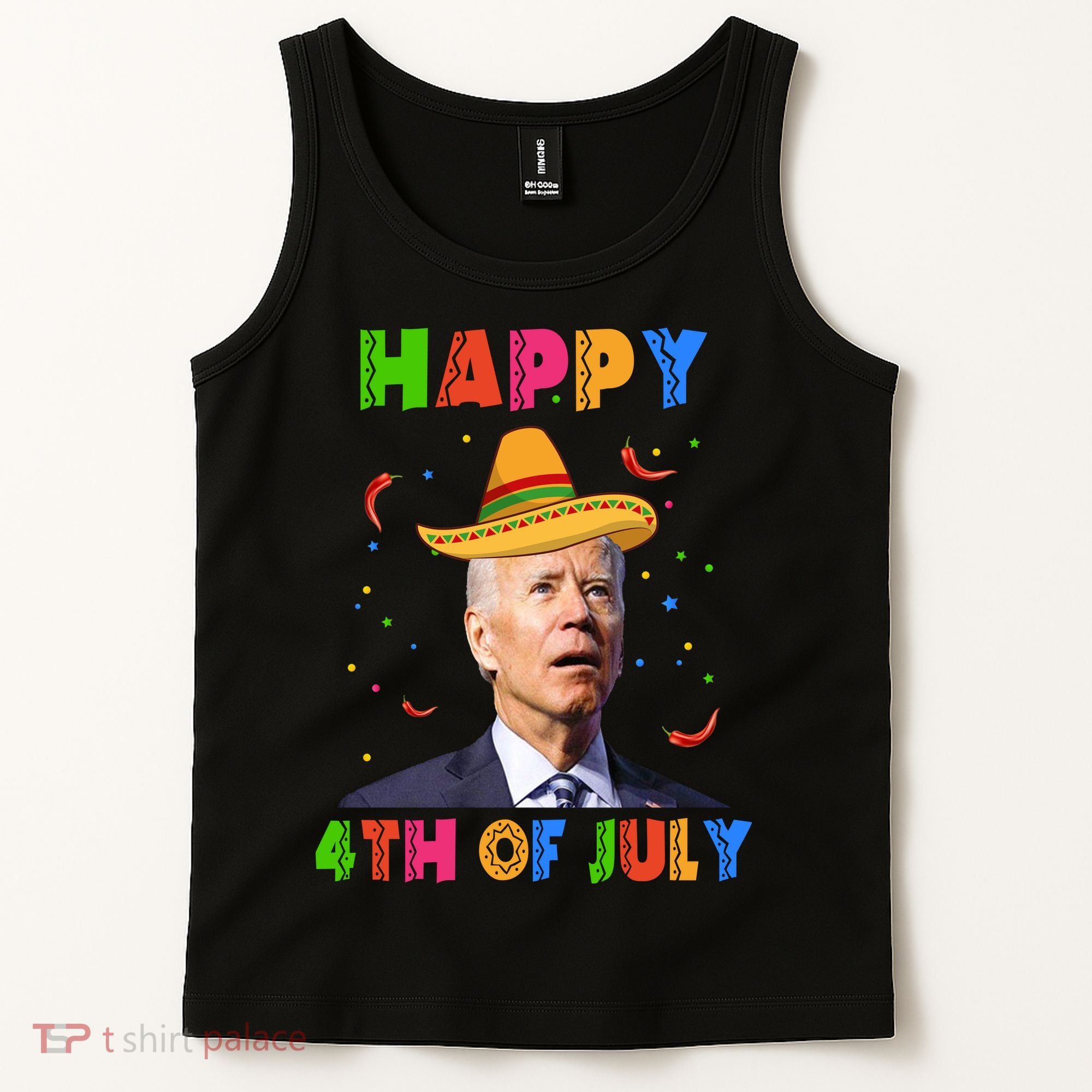 Happy 4th Of July Cinco De Mayo Funny Joe Biden Tank Top