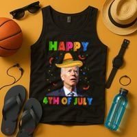 Happy 4th Of July Cinco De Mayo Funny Joe Biden Tank Top thumb 4