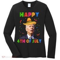 Happy 4th Of July Cinco De Mayo Funny Joe Biden Women's Long Sleeve Shirt thumb 0