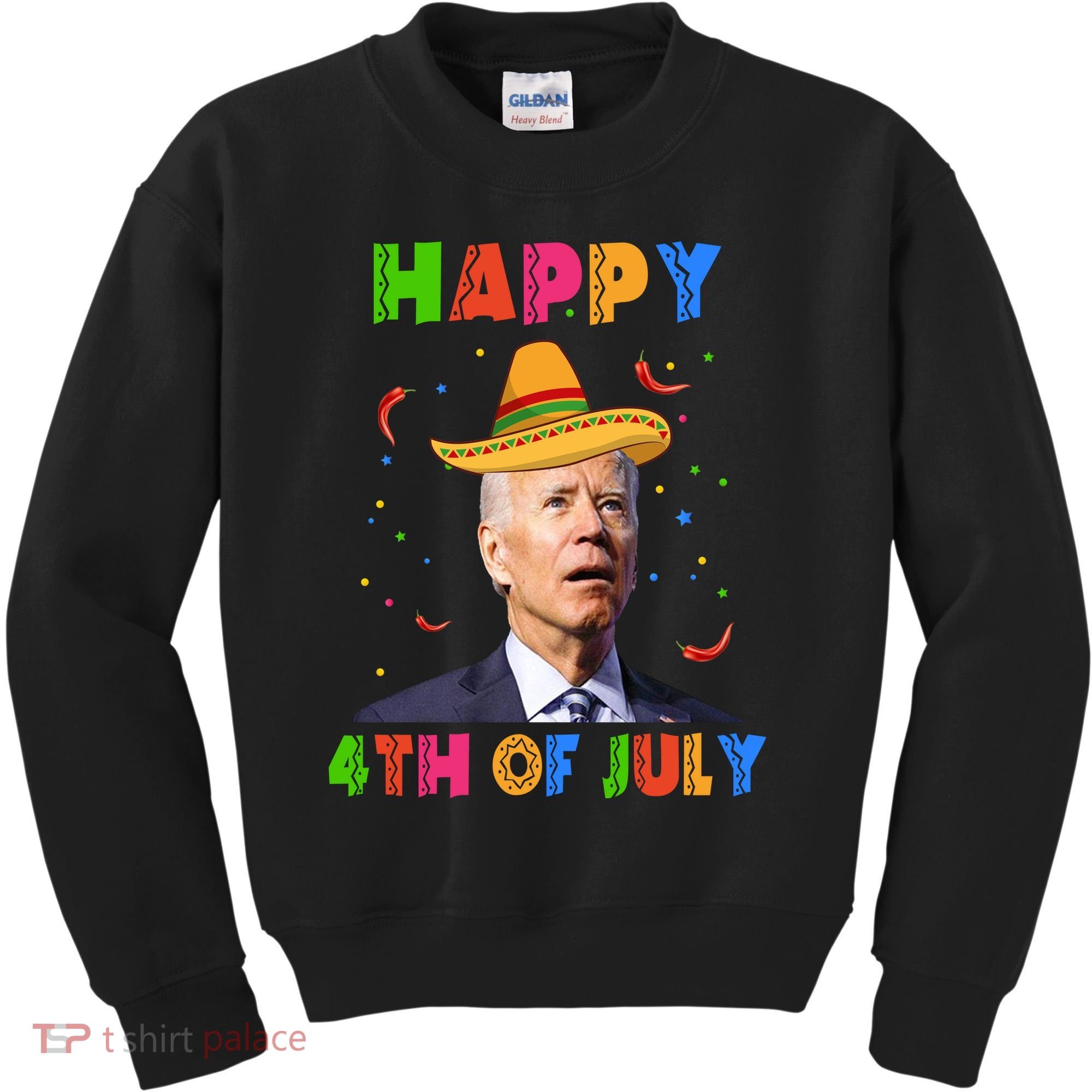 Happy 4th Of July Cinco De Mayo Funny Joe Biden Kids Sweatshirt