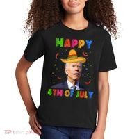 Happy 4th Of July Cinco De Mayo Funny Joe Biden Kids T-Shirt thumb 2