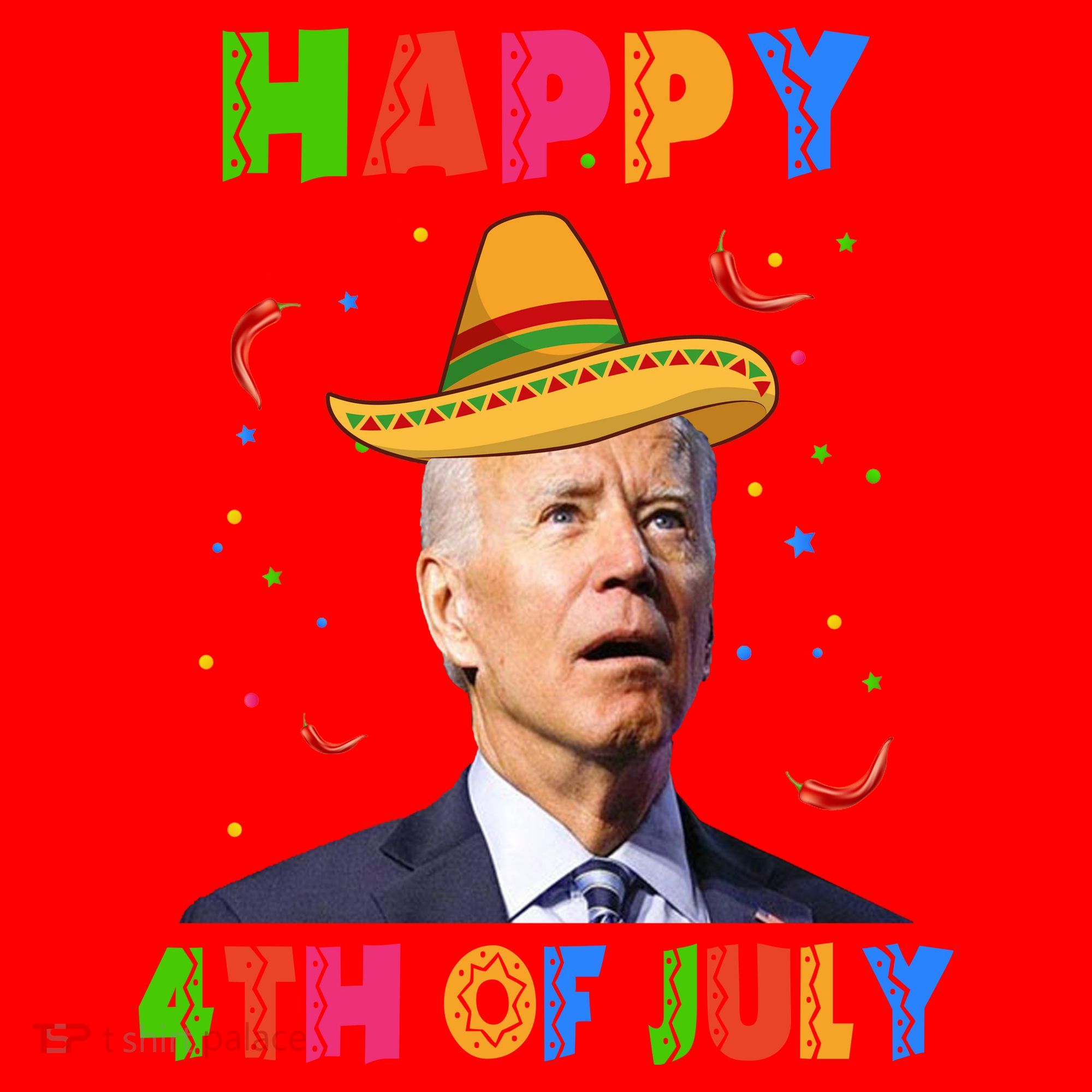 Happy 4th Of July Cinco De Mayo Funny Joe Biden Santa Hat
