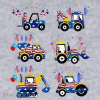 Happy 4th Of July Crane Truck Construction Women's Sweatshirt thumb 2
