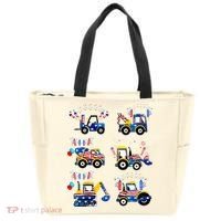 Happy 4th Of July Crane Truck Construction Tote Bag thumb 0