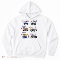 Happy 4th Of July Crane Truck Construction Hoodie thumb 0