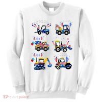Happy 4th Of July Crane Truck Construction Sweatshirt thumb 0