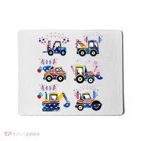 Happy 4th Of July Crane Truck Construction Mousepad thumb 0