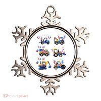 Happy 4th Of July Crane Truck Construction Ornament thumb 0