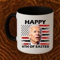 Happy 4th Of Easter Joe Biden Funny Coffee Mug thumb 2