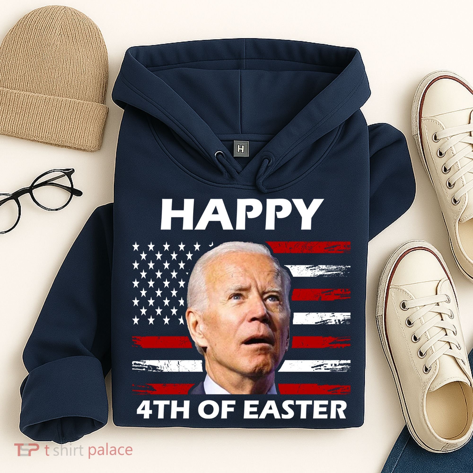 Happy 4th Of Easter Joe Biden Funny Hoodie