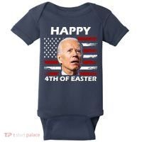 Happy 4th Of Easter Joe Biden Funny Baby Bodysuit thumb 0