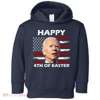 Happy 4th Of Easter Joe Biden Funny Toddler Hoodie thumb 0