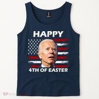 Happy 4th Of Easter Joe Biden Funny Tank Top thumb 2