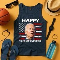 Happy 4th Of Easter Joe Biden Funny Tank Top thumb 4